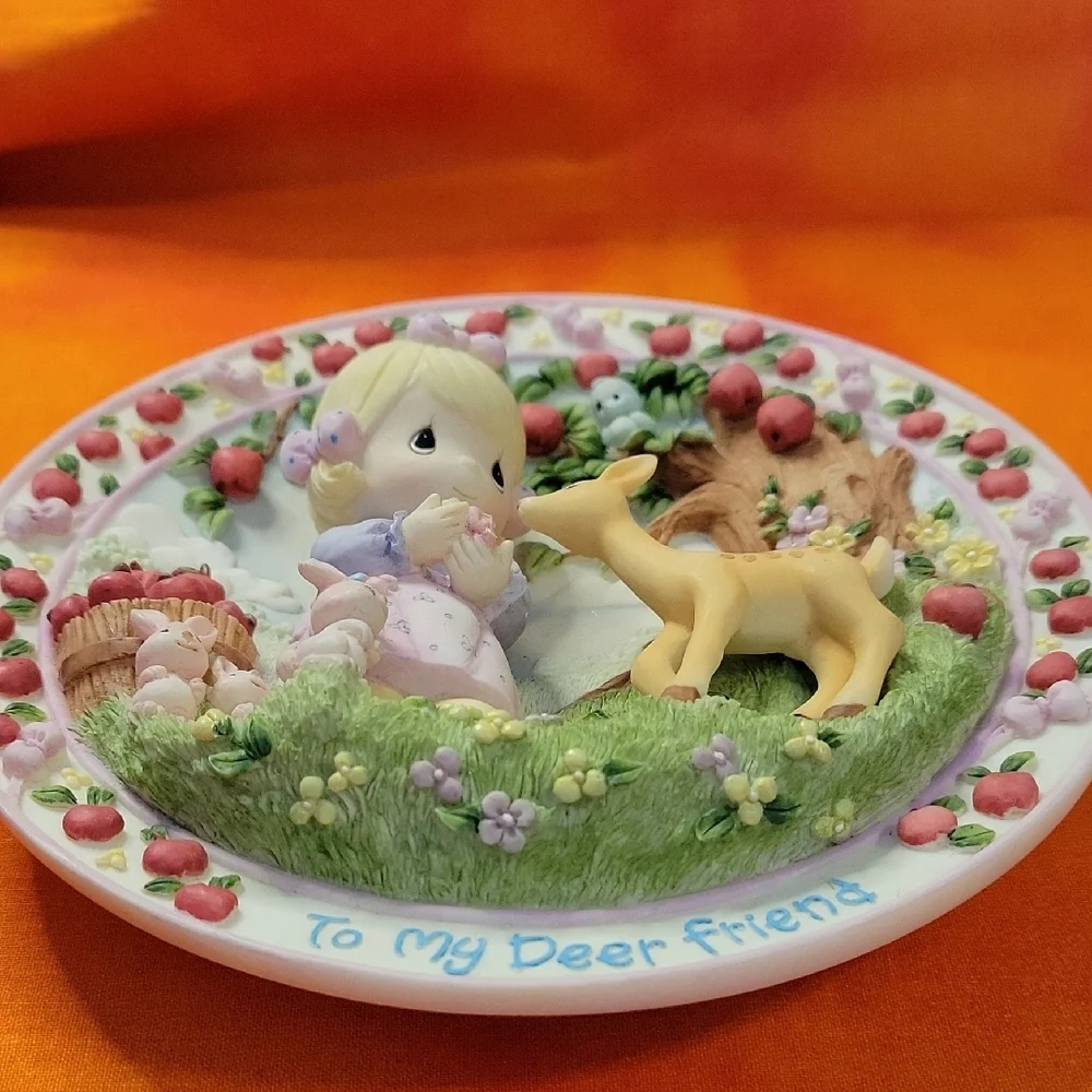 Precious Moments To My Deer Friend Plate 3-Dimensional